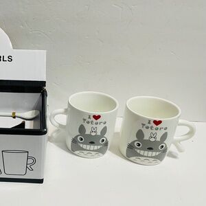 My Neighbor Totoro ceramic (190ml) coffee/tea cup Mug set With Spoons